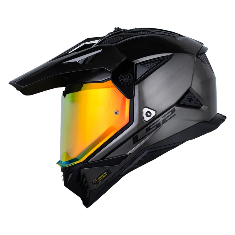 CASCO MULTIPROPOSITO LS2 MX702 JEANS TITANIUM BRILLO (S)