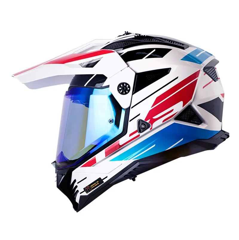 [153638] CASCO MULTIPROPOSITO LS2 MX702 NAMIB BLANCO ROJO (S)