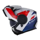 CASCO ABATIBLE LS2 902 DURIA AZUL BLANCO PERLA VISOR TRANSPARENTE
