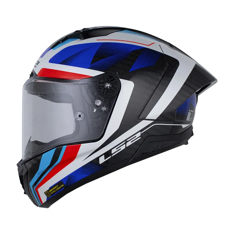 CASCO INTEGRAL LS2 805 THUNDER GP AERO RAUTE AZUL ROJO (S)