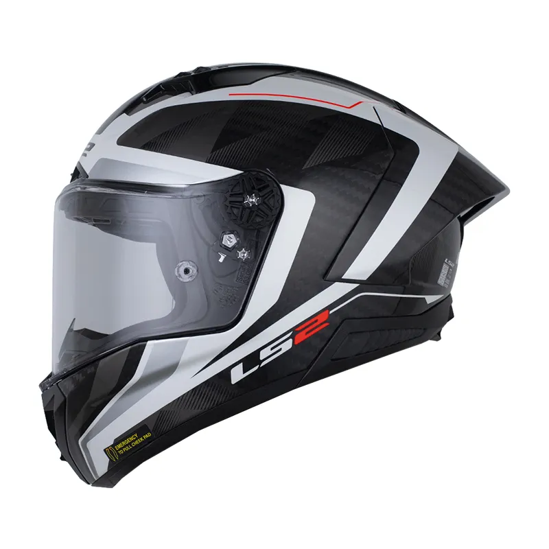 CASCO INTEGRAL LS2 805 THUNDER GP AERO RAUTE BLANCO GRIS (S)