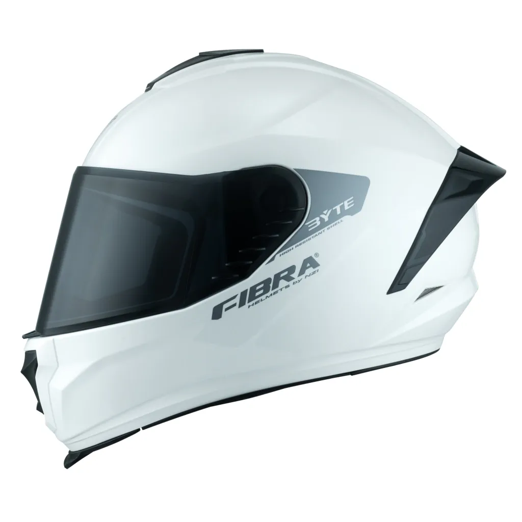 CASCO INTEGRAL FIBRA BYTE STREAM BLANCO BRILLO