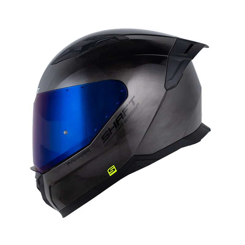 CASCO INTEGRAL SHAFT 549SP SOLID GRIS METALIZADO NEGRO BRILLO