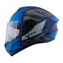 CASCO INTEGRAL SPARTAN DRAKEN LYNX C7 AZUL GRIS