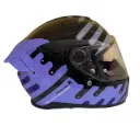 CASCO INTEGRAL SPARTAN DOBLE VISOR HAWK EVO FRESH Z28 NEGRO MORADO BRILLO