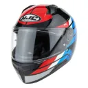 CASCO INTEGRAL HJC C10 HIPER MC21 AZUL ROJO BRILLO