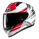CASCO INTEGRAL HJC C10 HIPER MC1 BLANCO ROJO