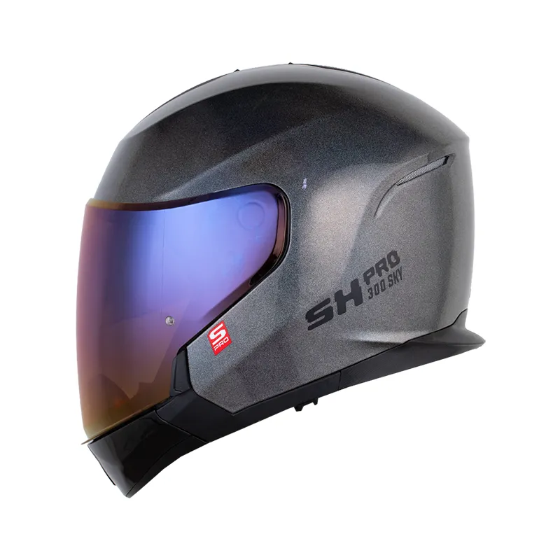 CASCO MODULAR SHAFT PRO 300 SKY SOLID CAMALEON GRIS NEGRO BRILLO