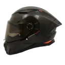 CASCO INTEGRAL SPARTAN DOBLE VISOR PANTHER SOLID NEGRO BRILLO