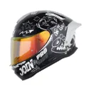 CASCO INTEGRAL SHAFT PRO 614 DOBLE VISOR STREET KO NEGRO GRIS BRILLO