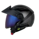 CASCO ABIERTO SHAFT 212 HOLOSYMBO GRIS METALIZADO NEGRO MATE