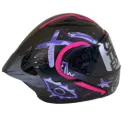 CASCO ABATIBLE ICH 3130 DOBLE VISOR SCALE NEGRO MORADO CLARO MATE VISOR NEGRO