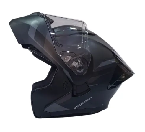 CASCO ABATIBLE ICH 3130 DOBLE VISOR ORIKA NEGRO GRIS OSCURO GRIS MATE VISOR TRANSPARENTE (S)