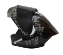 CASCO ABATIBLE ICH 3130 DOBLE VISOR SCALE NEGRO GRIS OSCURO BLANCO MATE VISOR NEGRO