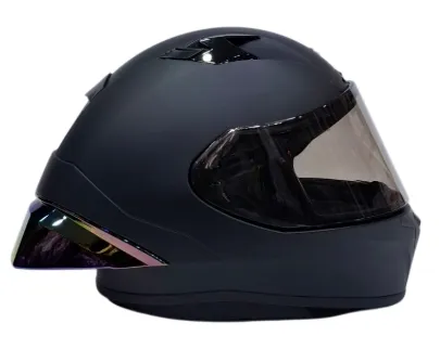 [630368] CASCO INTEGRAL ZEUS 826 RELOADED NEGRO MATE VISOR NEGRO SPOILER CAMALEON (S)
