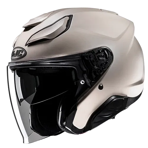 CASCO ABIERTO HJC F31 SOLID BEIGE MATE