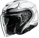 CASCO ABIERTO HJC F31 BASK MC10 BLANCO GRIS CLARO BRILLO