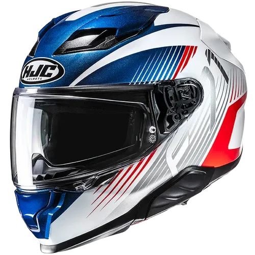 CASCO INTEGRAL HJC F71 CATOS MC21 AZUL ROJO BRILLO