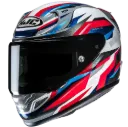 CASCO INTEGRAL HJC RPHA12 DRAVIX MC21 AZUL ROJO BRILLO