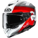 CASCO INTEGRAL HJC RPHA72 PHYTA MC1 GRIS ROJO BRILLO