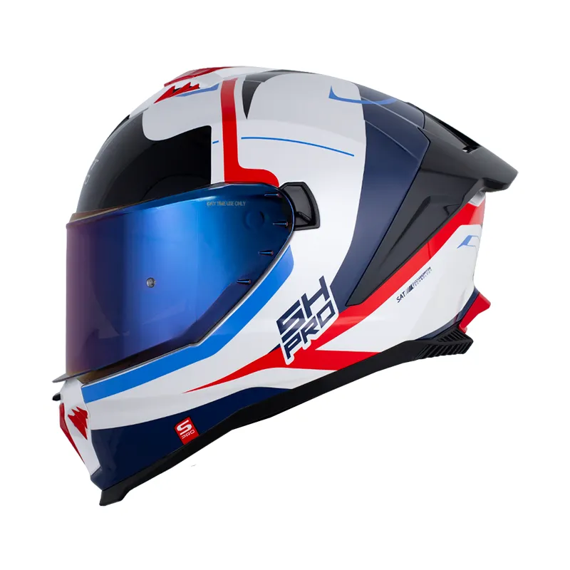[200009] CASCO INTEGRAL SHAFT PRO 611 RS XTEPH BLANCO PERLA ROJO BRILLO (S)