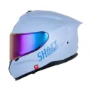 CASCO INTEGRAL SHAFT PRO 610 DOBLE VISOR SOLID AZUL CLARO AZUL BRILLO