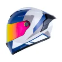 CASCO INTEGRAL X-ONE 500 RS BRAPS GRIS CLARO GRIS OSCURO BRILLO
