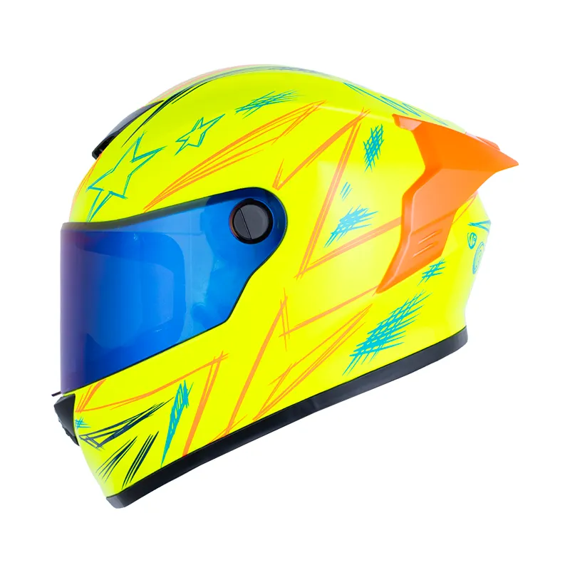 CASCO INTEGRAL X-ONE 500 RS SCRAWL AMARILLO NARANJA