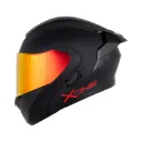 CASCO ABATIBLE X-ONE 3000 RS SOLID V2 NEGRO ROJO MATE