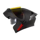 CASCO ABATIBLE X-ONE 3000 RS SOLID NEGRO ROJO MATE