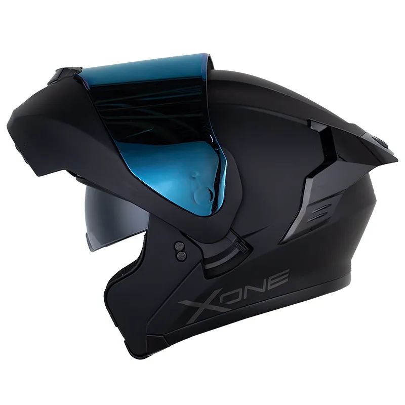 CASCO ABATIBLE X-ONE 3000 RS SOLID V2 NEGRO GRIS OSCURO MATE