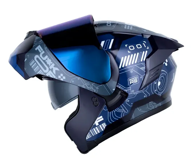 CASCO ABATIBLE X-ONE 3000 RS CBR AZUL OSCURO AZUL OSCURO BRILLO