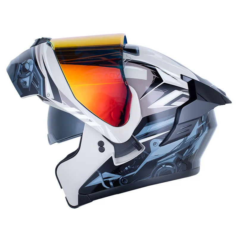 CASCO ABATIBLE X-ONE 3000 RS ENGINE ARENA GRIS OSCURO BRILLO