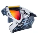CASCO ABATIBLE X-ONE 3000 RS ENGINE ARENA GRIS OSCURO BRILLO