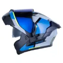 CASCO ABATIBLE X-ONE 3000 RS ENOX AZUL OSCURO AMARILLO BRILLO