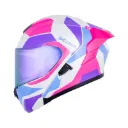 CASCO ABATIBLE X-ONE 3000 RS AIWE BLANCO PERLA FUCSIA BRILLO