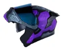 CASCO ABATIBLE X-ONE 3000 RS CBR NEGRO MORADO OSCURO MATE