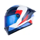 CASCO INTEGRAL X-ONE 500 RS BRAPS BLANCO PERLA ROJO BRILLO