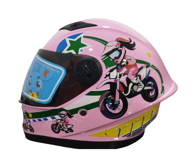 CASCO NIÑA INTEGRAL H308 MOTORCYCLE ROSADO BRILLO
