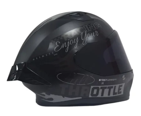 CASCO INTEGRAL ICH 503 FINYKIT NEGRO GRIS OSCURO GRIS MATE VISOR NEGRO