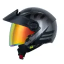 CASCO ABIERTO SHAFT 212 FLYGOD GRIS METALIZADO GRIS OSCURO BRILLO