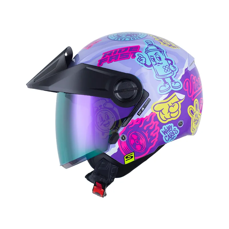 CASCO ABIERTO SHAFT 212 PASTE MORADO CLARO FUCSIA BRILLO