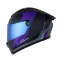 CASCO INTEGRAL X-ONE 500 RS BLADEZ NEGRO MORADO MATE
