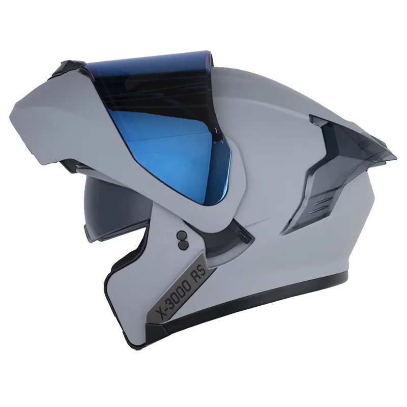 CASCO ABATIBLE X-ONE 3000 RS DOBLE VISOR SOLID GRIS GRIS OSCURO MATE