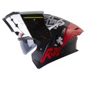 CASCO ABATIBLE HRO 3480 EVO DOBLE VISOR LETTER FACE GRIS OSCURO SILVER BRILLO