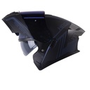 CASCO ABATIBLE HRO 3480 EVO DOBLE VISOR COLD AZUL OSCURO NEGRO MATE