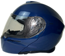 CASCO ABATIBLE SPARTAN GECKO DOBLE VISOR SOLID A7 AZUL BRILLO