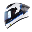 CASCO INTEGRAL SHAFT 526SP EVO NIHON NEGRO AZUL BRILLO