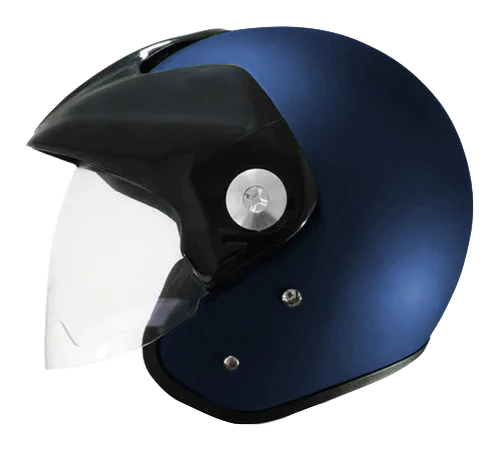 CASCO ABIERTO ZEUS 507 AZUL OSCURO MATE