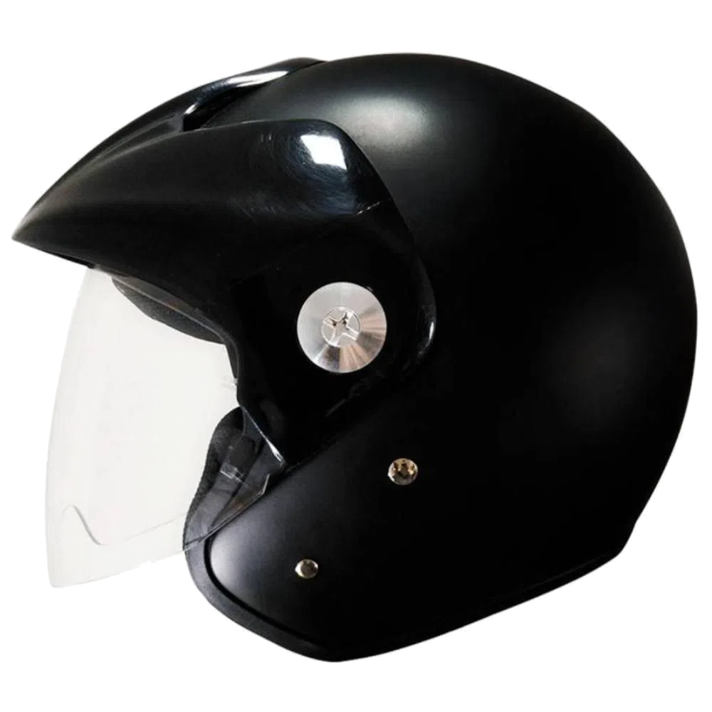 CASCO ABIERTO ZEUS 507 NEGRO MATE